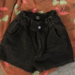 BDG Black Denim Shorts